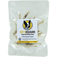 Dot's Delights Freeze-Dried Treats - Chicken Feet, 5 Count